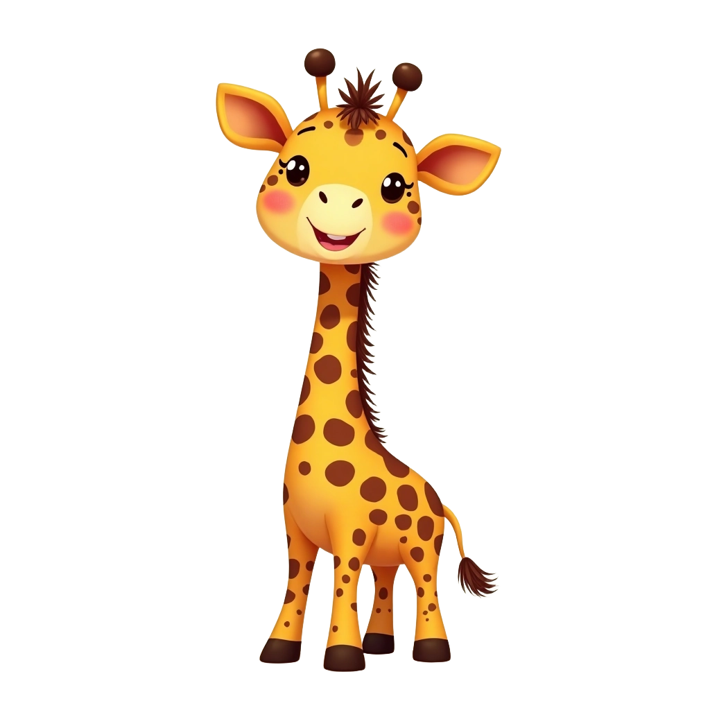 Cute Cartoon Giraffe